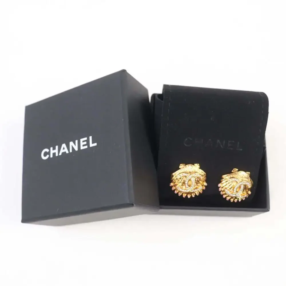 CHANEL Logo Earrings